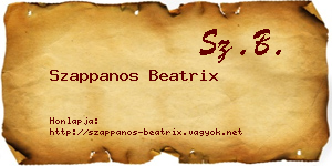 Szappanos Beatrix névjegykártya